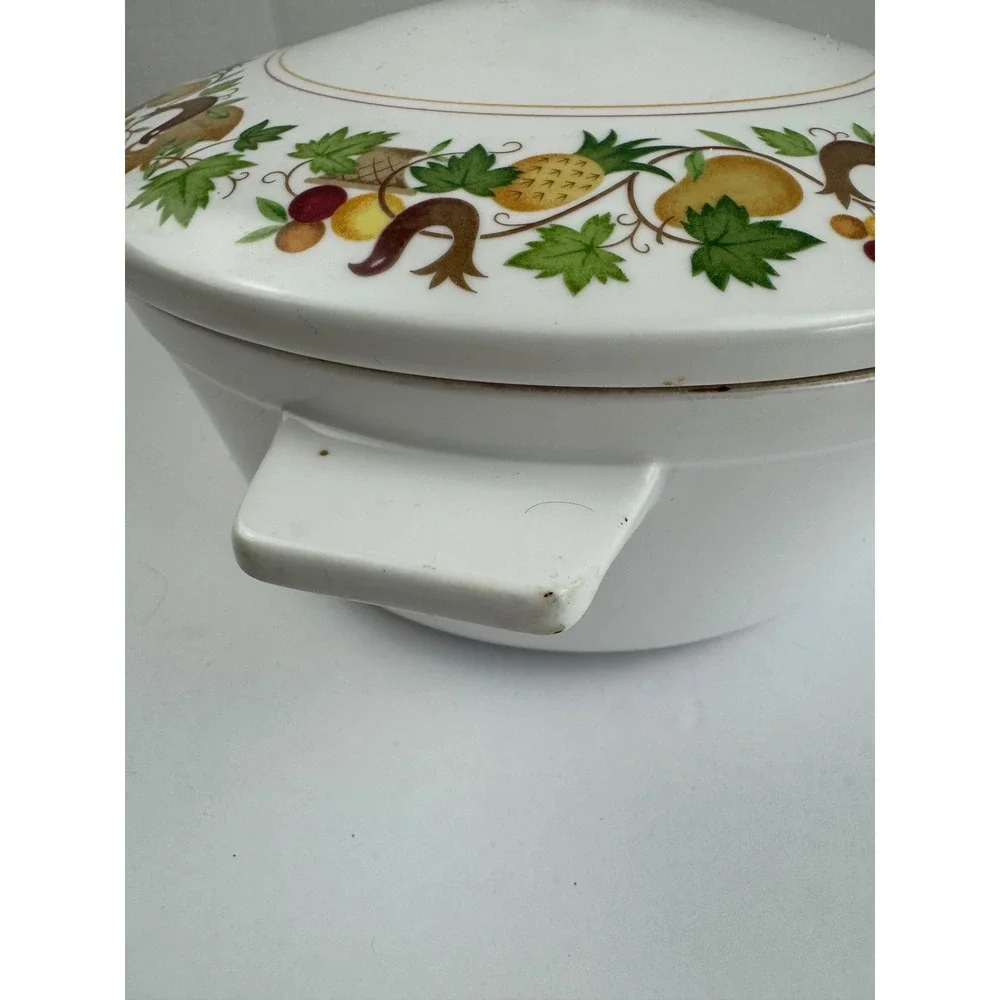 Noritake Progression China Harvest 9012 Casserole Dish with Lid Vintage Japan